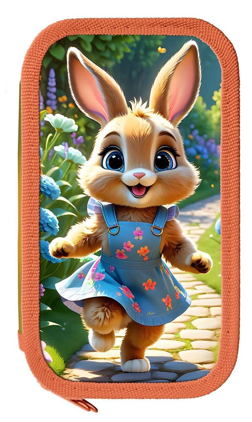 Пенал 2 отд. 190*105мм, Schoolformat "На полянке" (ПК2-НП, 257457) ламинация