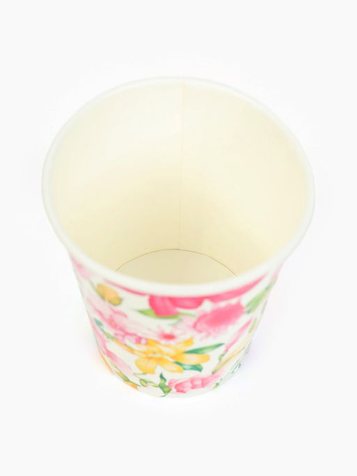Цена за 10 шт. Стакан одноразовый бумажный «Акварельные цветы», 250 мл