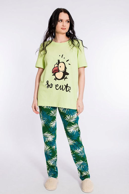 Костюм (футб+брюки) Арт. 32276Пд Фисташковый - Елена фото 2