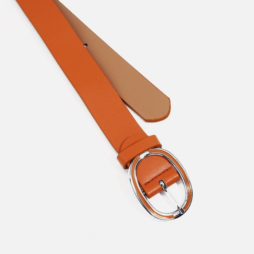 Ремень женский, ширина 3 см, винт, пряжка металл со вставкой, цвет рыжий - Simaland фото 2