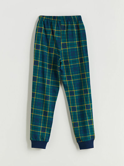 Beli Lastikli Ekose Erkek ?ocuk Pijama Alt