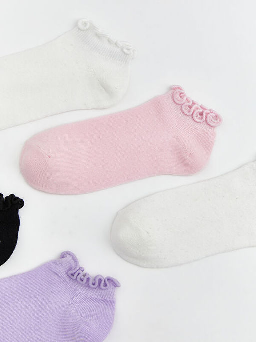 Basic K?z ?ocuk Patik ?orap 5li