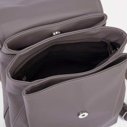 Рюкзак женский из искусственной кожи на молнии TEXTURA, цвет серый  фото 4