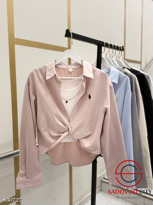 Рубашка женская с топом