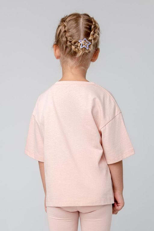 КР 301987/дымчатая роза фуфайка (футболка) для дев