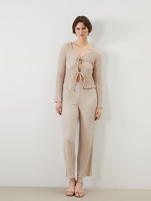 Beli Lastikli Dokulu Kad?n Pantolon