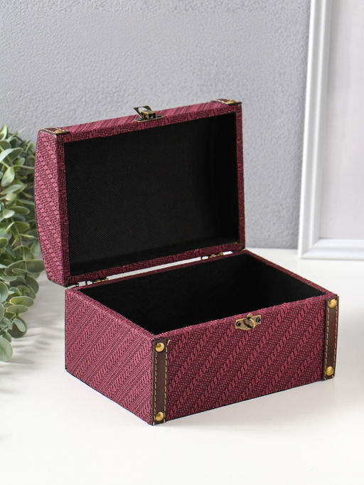 Набор шкатулок для украшений 2 шт. «Диагональ», слива