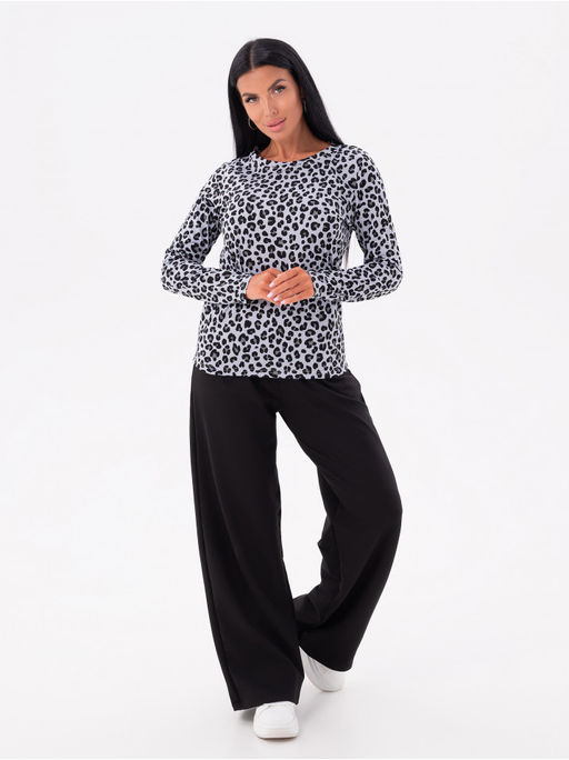 Лонгслив Леопард женский коричневый - София фото 14