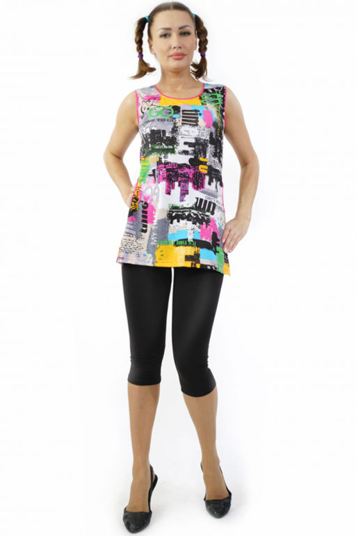 Арт. 258 Пижама с бриджами 46-54 (5 шт) Цвет:ассорти - Калинка фото 2