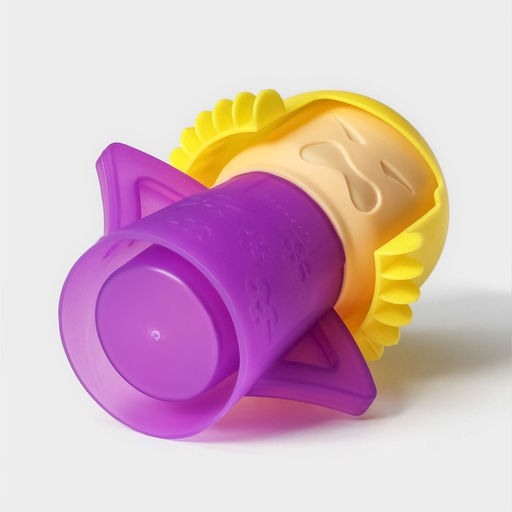 Устройство для чистки микроволновой печи Доляна, 10.5×8×13 см, пластик, фиолетовое