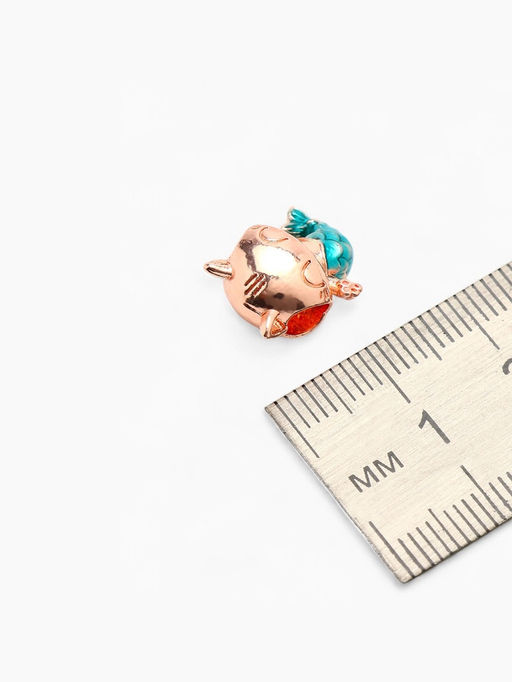 Цена за 5 шт. Шарм «Кошечка» русалка, морской в розовом золоте