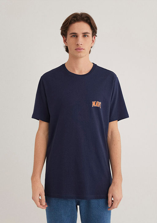 Mavi Logo Bask?l? Lacivert Ti??rt фото 5