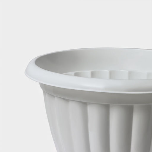 Вазон для цветов «Жасмин», 12 л, d=37 см, h=46 см, белый