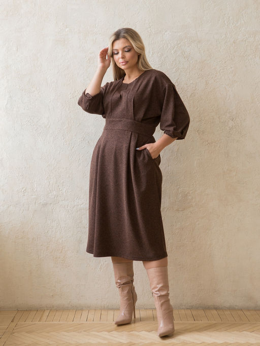 Платье 1360 коричневый