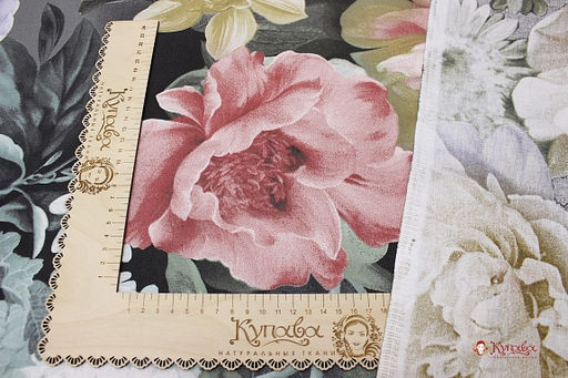 Перкаль Ночной сад, ш.2.2м, хлопок-100%, 110гр/м.кв - Купава фото 3