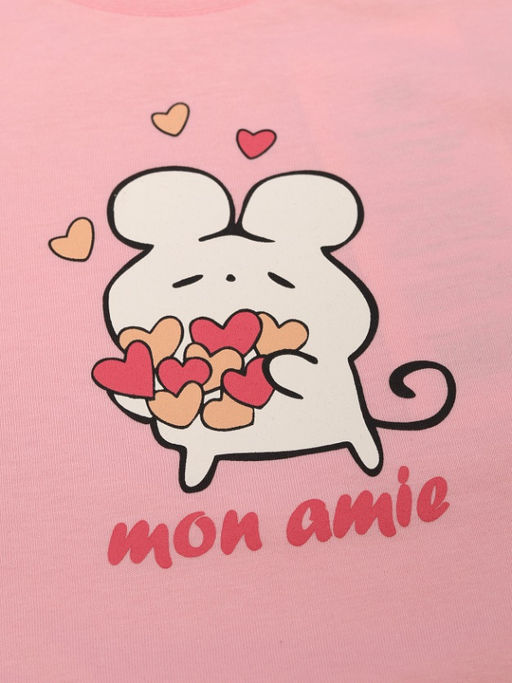 CRB wear / CSBG 64031-27-434 Футболка для девочки,розовый/Ex.Cherubino  фото 2