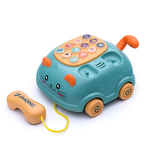 Набор игрушек развивающих "Веселый телефон" на батарейках, в коробке