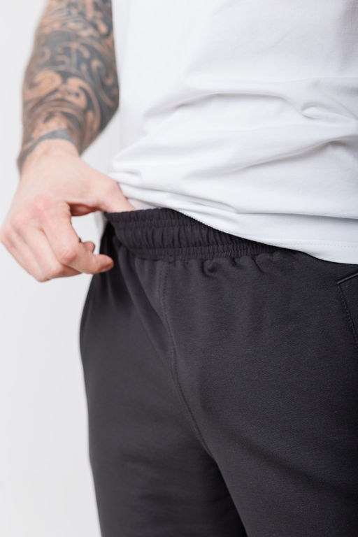 Брюки М-1224 из футера двунитки без начёса