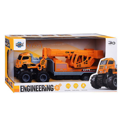 Машина "Большой кран" в коробке