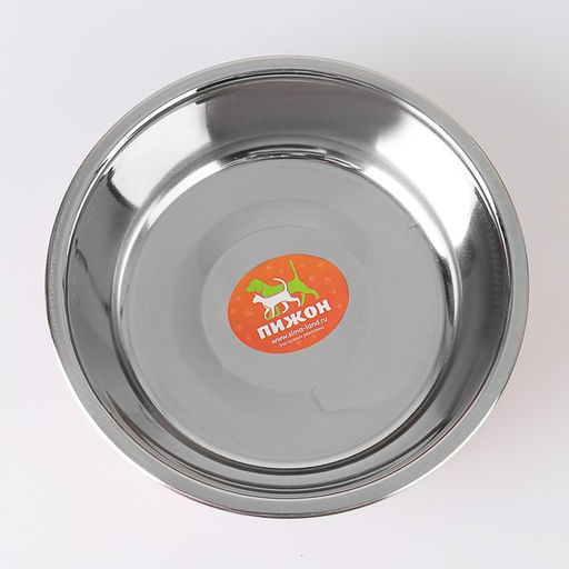 Миска округлая с нескользящим основанием и принтом, 450 мл, розовая - Пижон фото 3