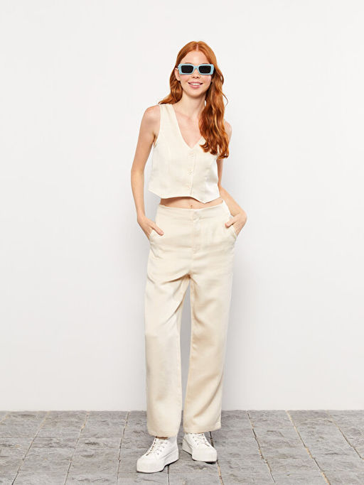 Normal Bel Standart Fit Kad?n Pantolon