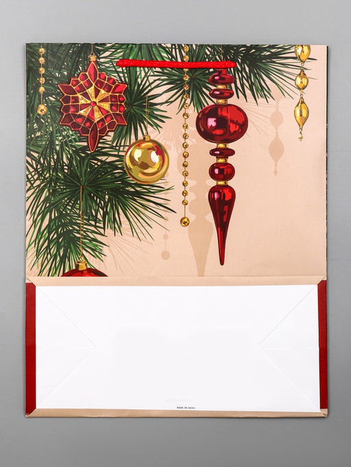 Цена за 2 шт. Пакет подарочный новогодний ламинированный, «Атмосфера Нового Года», 26×12×32 см