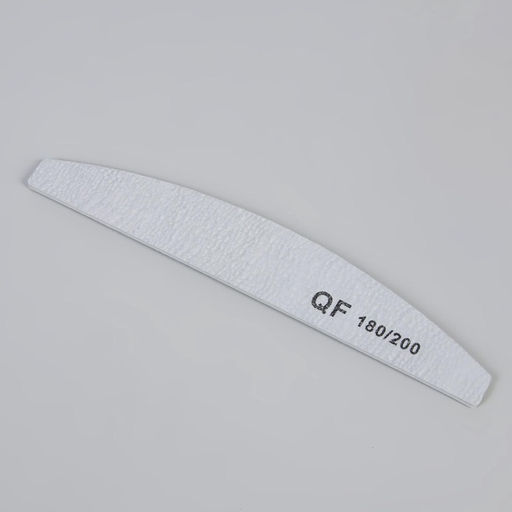 Цена за 3 шт. Пилка для ногтей, лодочка, 180/200 грит, 18 см, серая