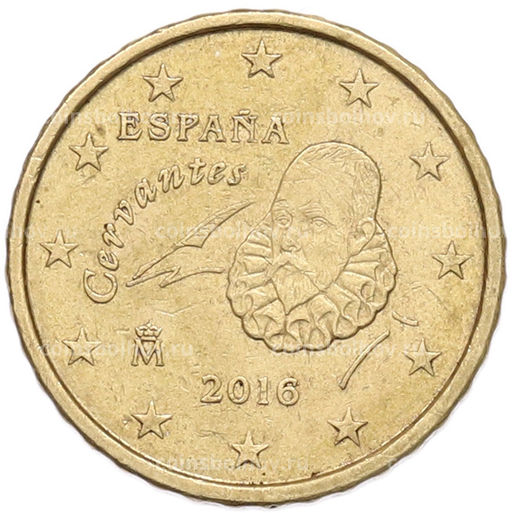 Монета 10 евроцентов 2016 года Испания