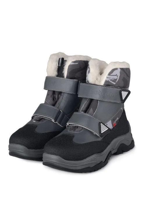 BL-244(29) Ботинки цвет темно-серый (шерсть) - Bottilini фото 9