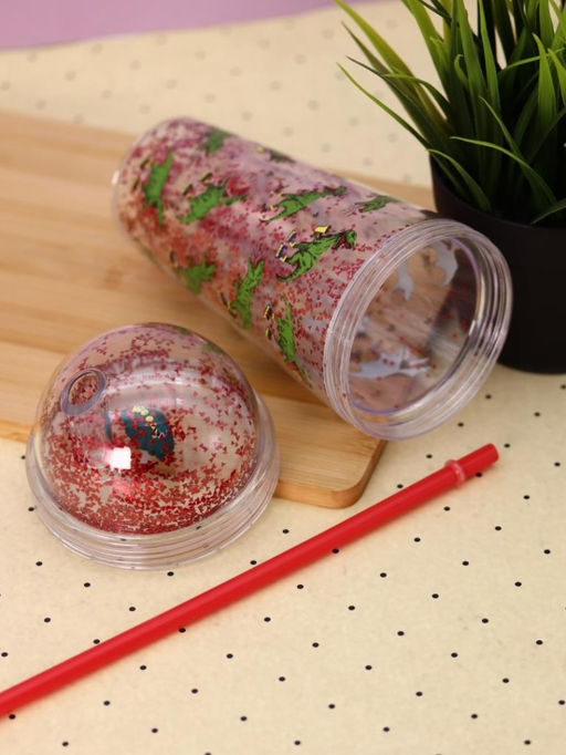 Тамблер iLikeGift "Dinosaurs attack", green (380 мл)