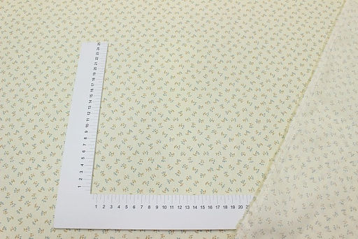 Сатин Цветочный мотив - набойка, ш.2.35м, хлопок-100%, 110гр/м.кв - Купава фото 3