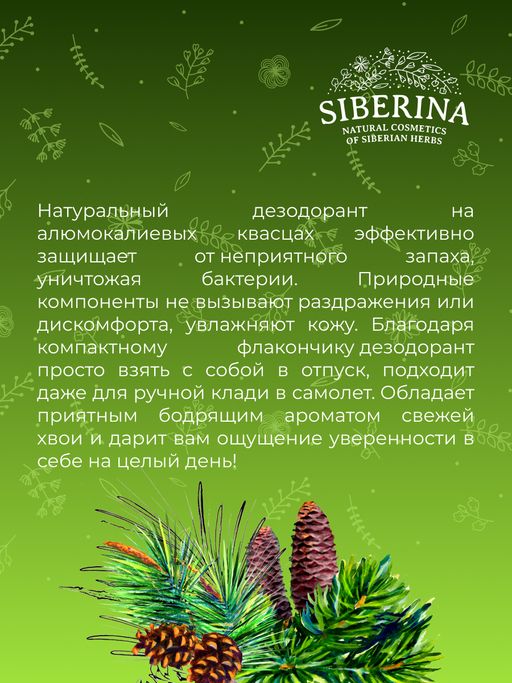 Дезодорант Хвойный - Siberina фото 9