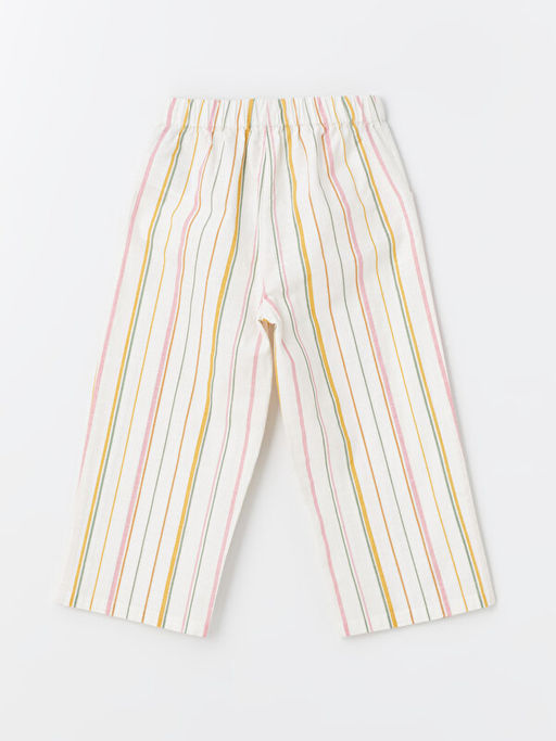 Beli Lastikli ?izgili K?z Bebek Pantolon - Waikiki фото 2