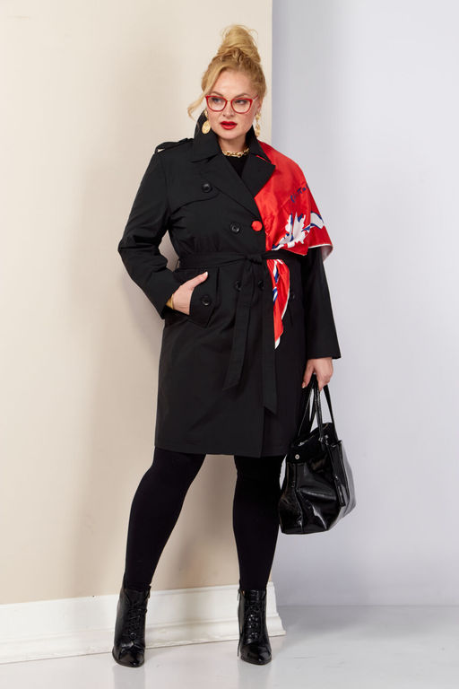 Плащ SHETTI 2187 чёрный