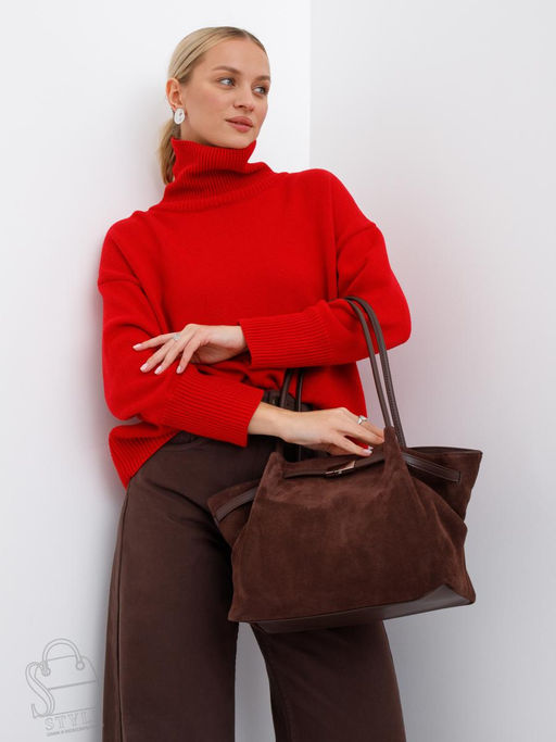 Сумка женская кожаная 990181NN coffee Natale Navetta