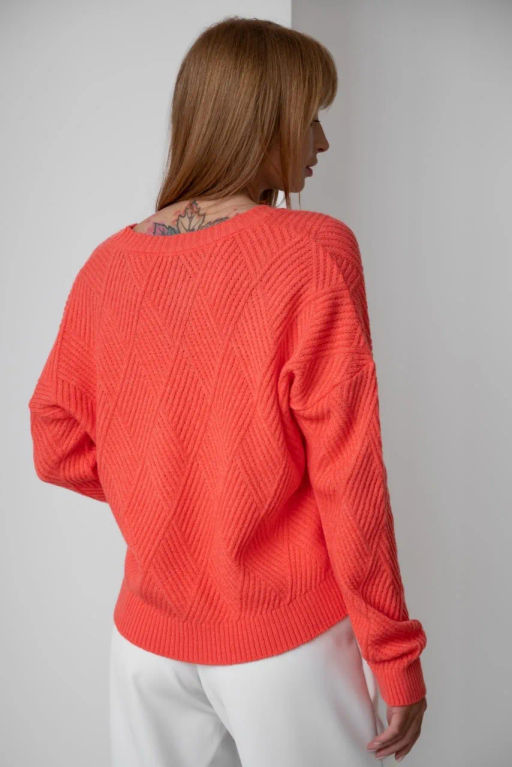 Джемпер ДЖв 1364-1 Коралловый - T.C.T фото 5