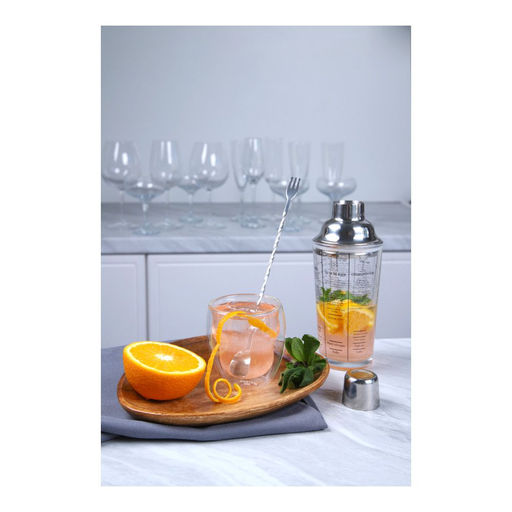 Ложка барная с вилкой для коктейлей Walmer Cocktail, 26 см, цвет стальной  фото 7