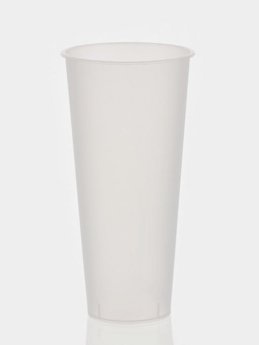 Цена за 2 шт. Стаканы одноразовые Bubble cup, набор 10 шт., 650 мл, d=9 см, h=18 см, пластик, матовые, прозрачные