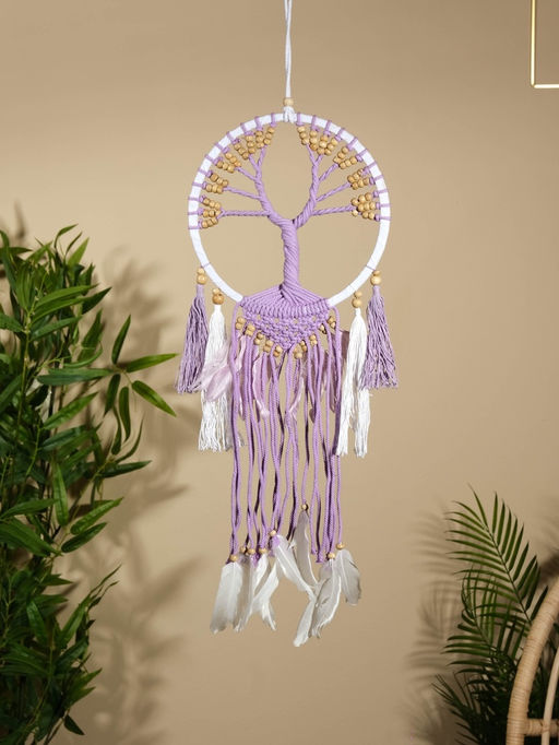 Ловец снов «Лавандовое дерево», 22×60 см