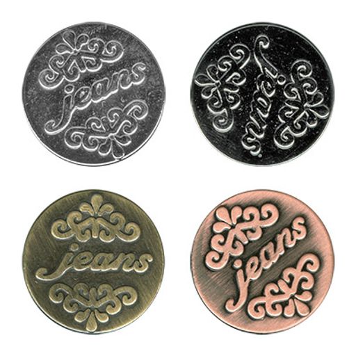 Пуговица Micron BJ 006 джинсовые 20 мм 24 шт №04 под никель