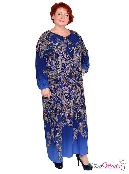 Платье Модель №1496 размеры 44-84 - Plusmoda фото 3