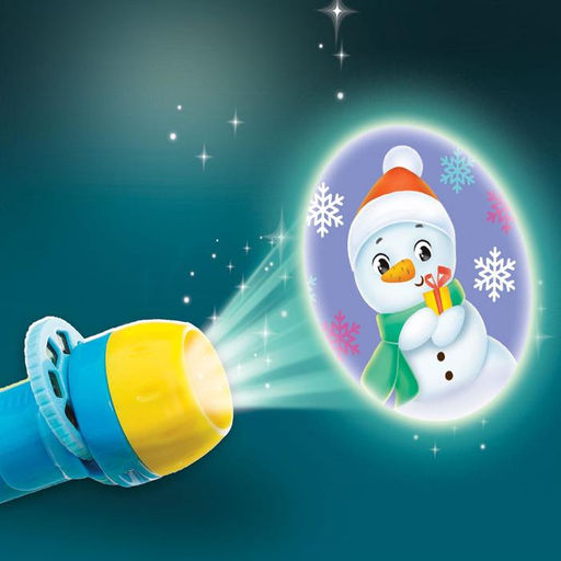 Проектор Зимние истории, светящиеся наклейки, 3 слайда, 24 картинки