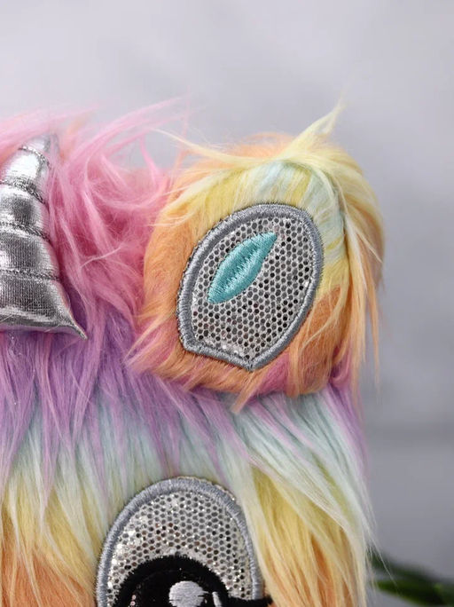 Блокнот плюшевый Rainbow lama, 21,5х14,5 см, плотность 80 гр.