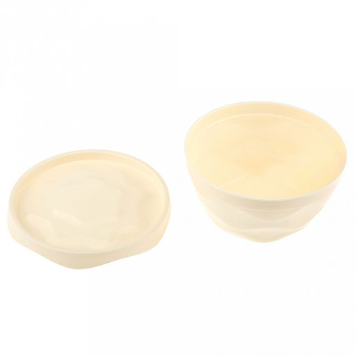 Салатник пластмассовый Modena 0,75л, д15,2см, h7,7см, с крышкой, пищевой полипропилен, светло-бежевый (Россия) - Домашняя мода фото 6