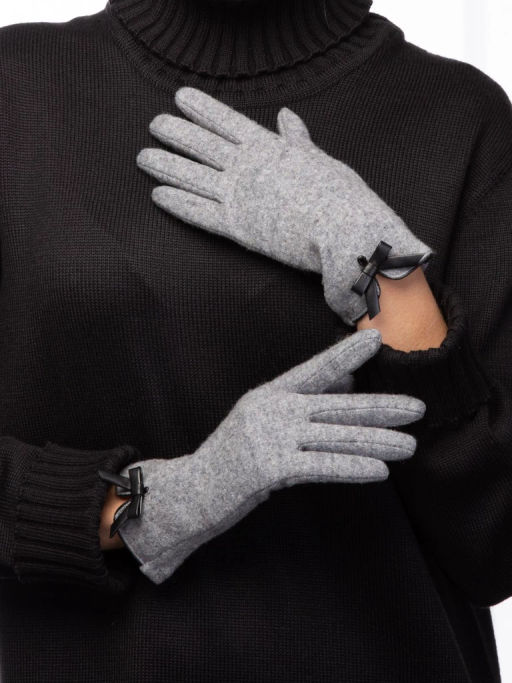 Перчатки жен Labbra LB-PH-48 grey/black  фото 4