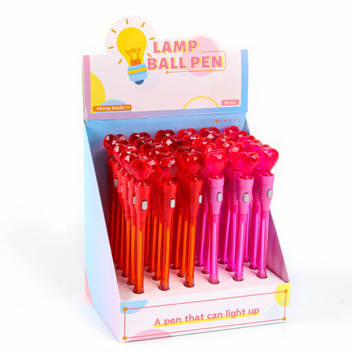 Цена за 36 шт. Ручка световая Сердце, синие чернила, МИКС - Simaland фото 8