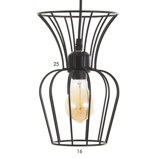 Светильник BayerLux «Фрейя» Е27 40 Вт черный 16×16×23-123 см