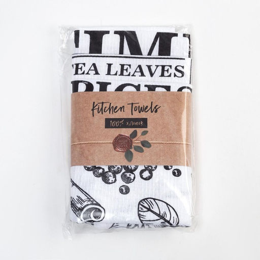 Набор кухонных полотенец Доляна Organic food 35х60см-3шт, 100% хлопок  фото 8