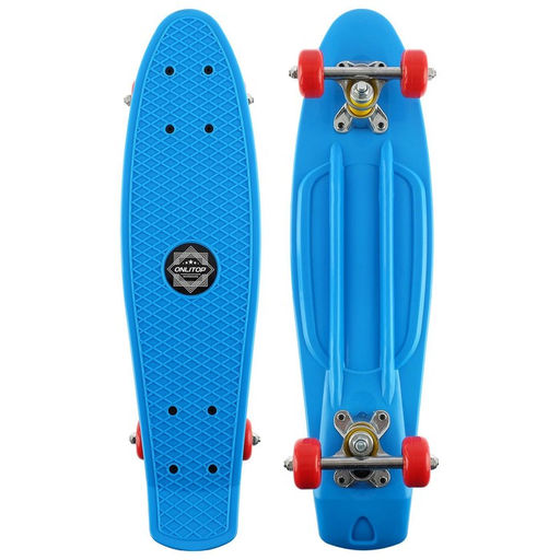 Скейтборд ONLITOP, 56x15 см, колёса PVC 50 мм, ABEC 7, алюминиевая рама, цвет МИКС  фото 2