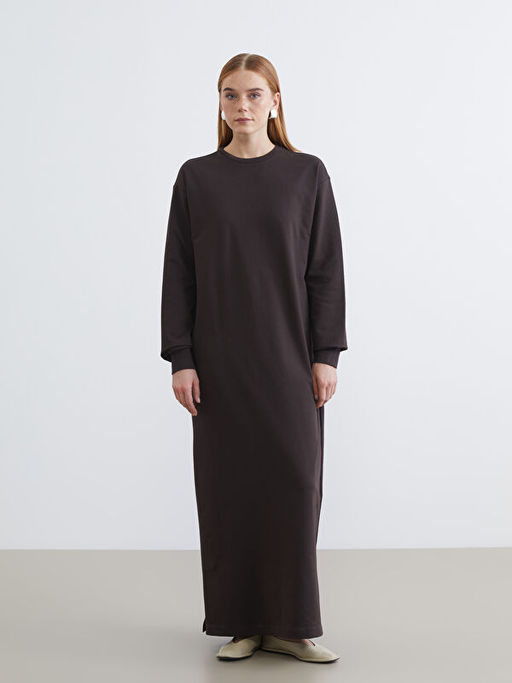 Bisiklet Yaka Sweat Elbise